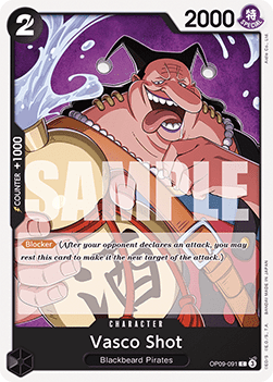 (091) One Piece TCG OP09: Emperors in the New World Single: Vasco Shot (OP09-091)  Common