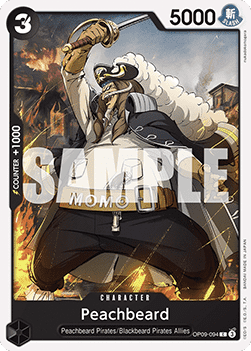 (094) One Piece TCG OP09: Emperors in the New World Single: Peachbeard (OP09-094)  Common