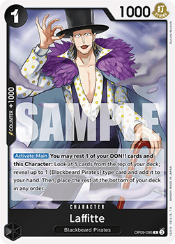 (095) One Piece TCG OP09: Emperors in the New World Single: Laffitte (OP09-095)  Rare
