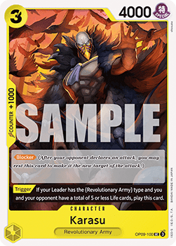 (100) One Piece TCG OP09: Emperors in the New World Single: Karasu (OP09-100)  Uncommon
