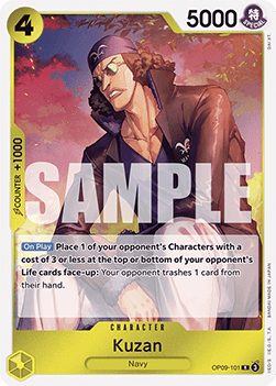 (101) One Piece TCG OP09: Emperors in the New World Single: Kuzan (OP09-101)  Rare