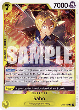 (104) One Piece TCG OP09: Emperors in the New World Single: Sabo (OP09-104)  Rare