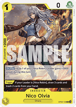 (106) One Piece TCG OP09: Emperors in the New World Single: Nico Olvia (OP09-106)  Common