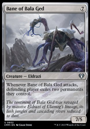(802) Magic The Gathering Commander Masters: Extras Single: Bane of Bala Ged  Uncommon