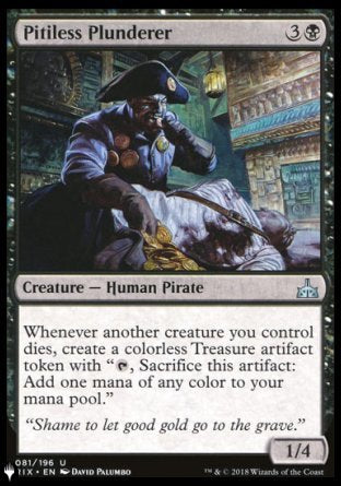 (081) Magic The Gathering The List Single: Pitiless Plunderer  Uncommon
