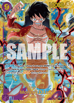 (119) One Piece TCG OP09: Emperors in the New World Single: Monkey.D.Luffy (OP09-119) (V.1)  Secret Rare