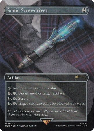 (803) Magic The Gathering Secret Lair Drop Series Single: Sonic Screwdriver  Rare