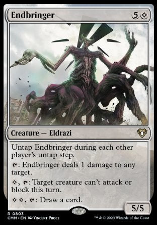 (803) Magic The Gathering Commander Masters: Extras Single: Endbringer  Rare