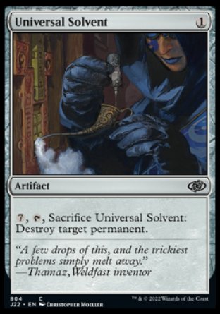 (804) Magic The Gathering Jumpstart 2022 Single: Universal Solvent  Common