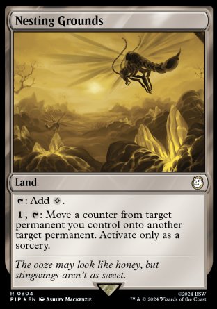 (804) Magic The Gathering Universes Beyond: Fallout: Extras Single: Nesting Grounds (V.2)  Holo Rare