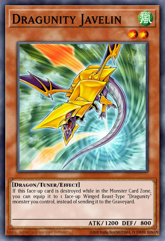 (157) YuGiOh TCG HAC1: Hidden Arsenal: Chapter 1 Single: Dragunity Javelin (V.1 - Common)  Common