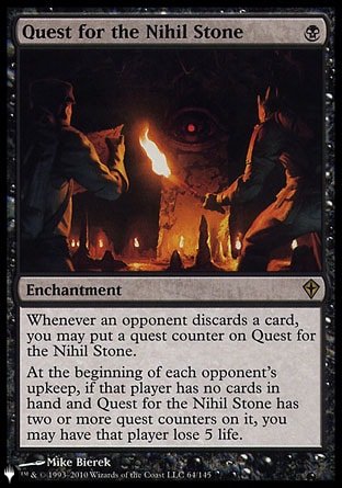 (064) Magic The Gathering The List Single: Quest for the Nihil Stone  Rare