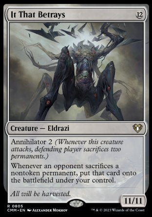 (805) Magic The Gathering Commander Masters: Extras Single: It That Betrays  Rare