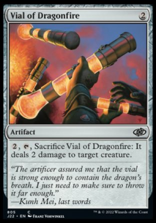 (805) Magic The Gathering Jumpstart 2022 Single: Vial of Dragonfire  Common