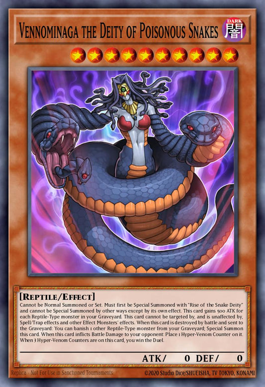 (041) YuGiOh TCG ANGU: Ancient Guardians Single: Vennominaga the Deity of Poisonous Snakes (V.2 - Collectors Rare)  Collectors Rare