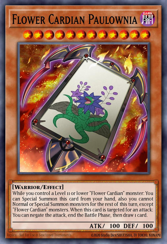 (130) YuGiOh TCG DLCS: Dragons of Legend: The Complete Series Single: Flower Cardian Paulownia  Common