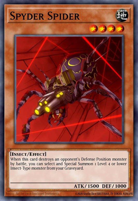 (018) YuGiOh TCG SOVR: Stardust Overdrive Single: Spyder Spider  Common