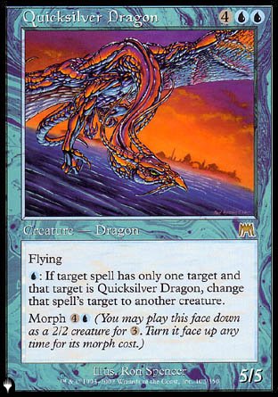 (103) Magic The Gathering The List Single: Quicksilver Dragon  Rare