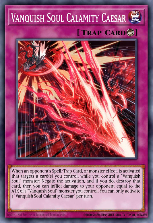 (027) YuGiOh TCG WISU: Wild Survivors Single: Vanquish Soul Calamity Caesar  Rare