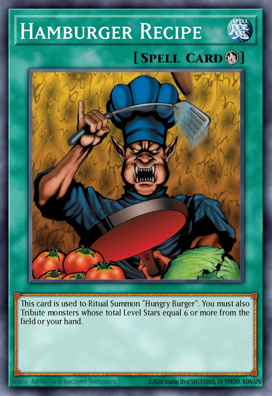 (042) YuGiOh TCG WISU: Wild Survivors Single: Hamburger Recipe  Rare