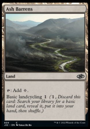(809) Magic The Gathering Jumpstart 2022 Single: Ash Barrens  Common