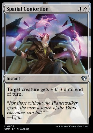 (809) Magic The Gathering Commander Masters: Extras Single: Spatial Contortion  Uncommon
