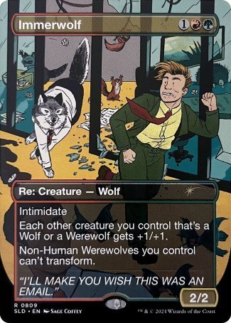 (809) Magic The Gathering Secret Lair Drop Series Single: Immerwolf  Rare