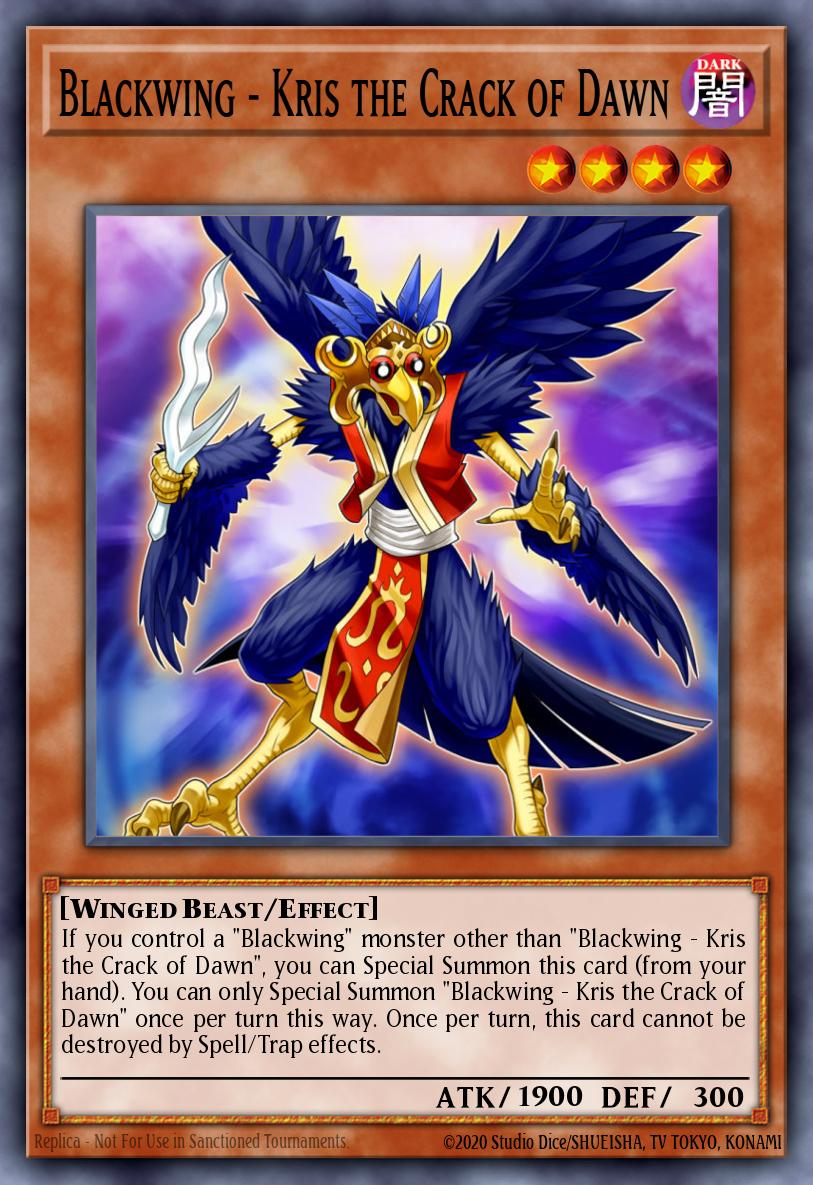 (006) YuGiOh TCG PGL2: Premium Gold 2 Single: Blackwing - Kris the Crack of Dawn  Gold Secret Rare