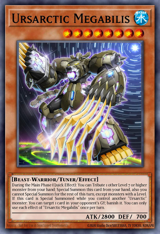 (032) YuGiOh TCG ANGU: Ancient Guardians Single: Ursarctic Megabilis  Rare