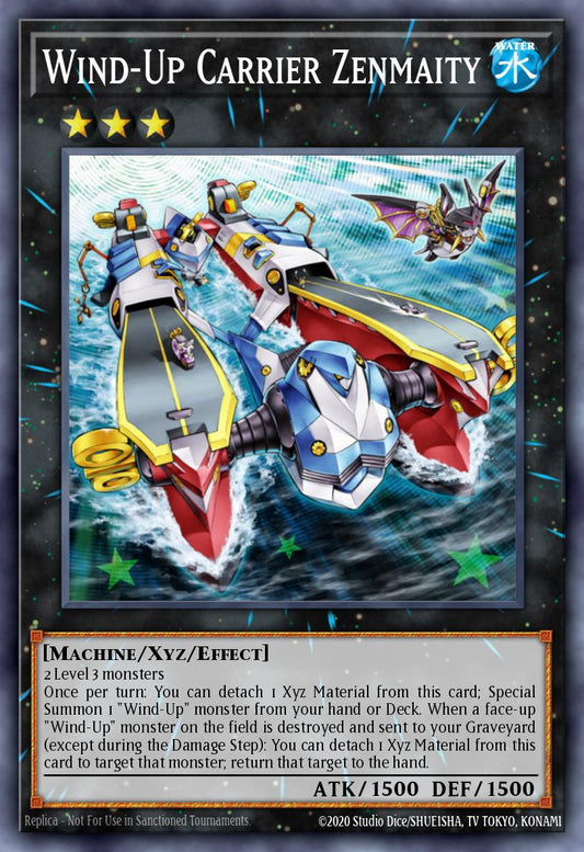 (175) YuGiOh TCG RA04: Quarter Century Stampede Single: Wind-Up Carrier Zenmaity (V.1 - Platinum Secret Rare)  Platinum Secret Rare