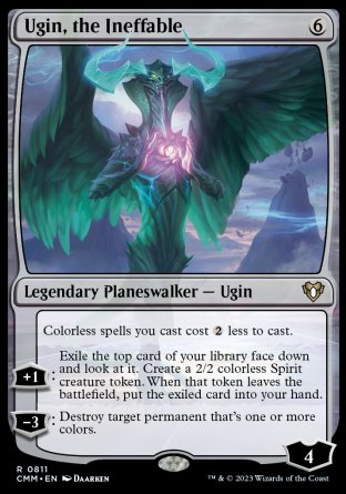 (811) Magic The Gathering Commander Masters: Extras Single: Ugin, the Ineffable  Rare