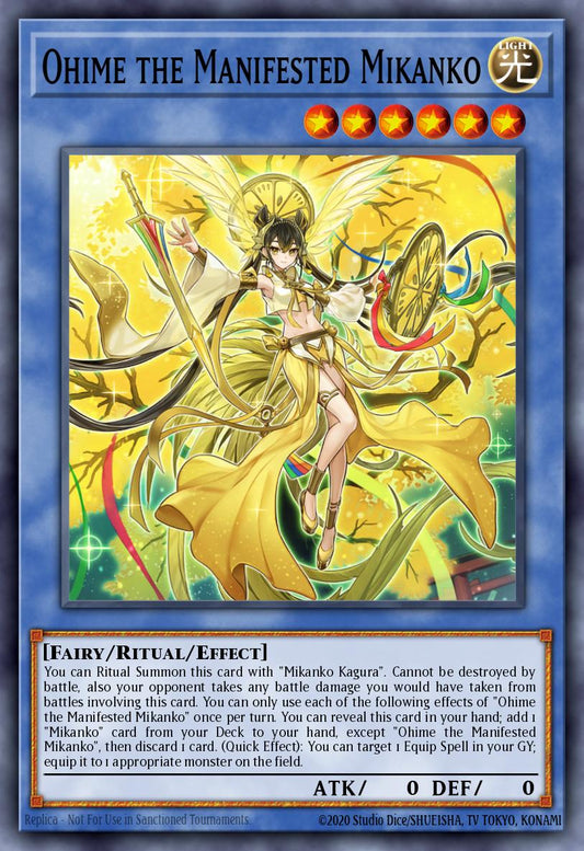 (135) YuGiOh TCG MP24: 25th Anniversary Tin: Dueling Mirrors Single: Ohime the Manifested Mikanko  Secret Rare
