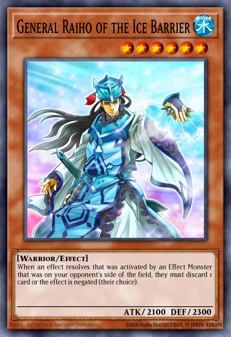 (046) YuGiOh TCG HAC1: Hidden Arsenal: Chapter 1 Single: General Raiho of the Ice Barrier (V.2 - Parallel Rare)  Parallel Rare