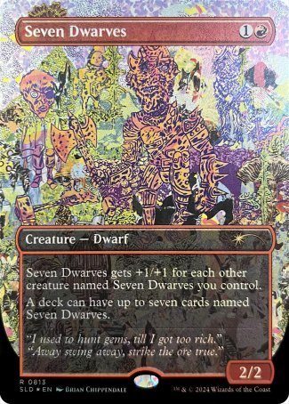 (813) Magic The Gathering Secret Lair Drop Series Single: Seven Dwarves (V.2)  Rare