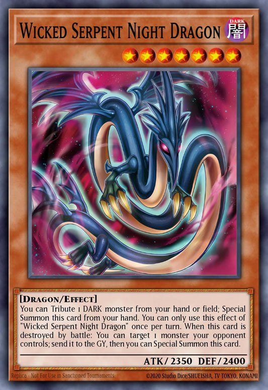 (031) YuGiOh TCG ALIN: Alliance Insight Single: Wicked Serpent Night Dragon  Common