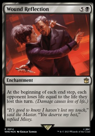 (814) Magic The Gathering Universes Beyond: Doctor Who: Extras Single: Wound Reflection (V.2) Holo Rare