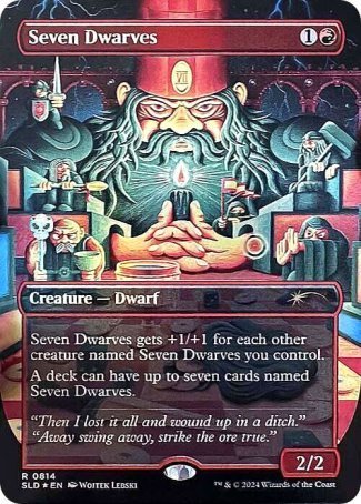 (814) Magic The Gathering Secret Lair Drop Series Single: Seven Dwarves (V.1) Holo Rare