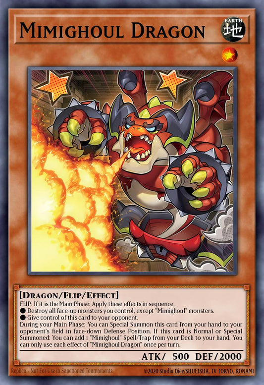 (091) YuGiOh TCG INFO: The Infinite Forbidden Single: Mimighoul Dragon  Super Rare