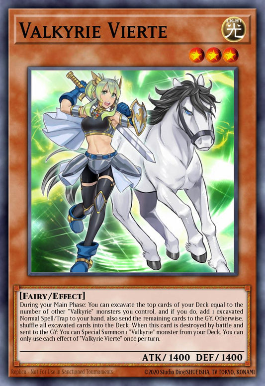 (044) YuGiOh TCG MP20: 2020 Tin of Lost Memories Mega Pack Single: Valkyrie Vierte  Rare