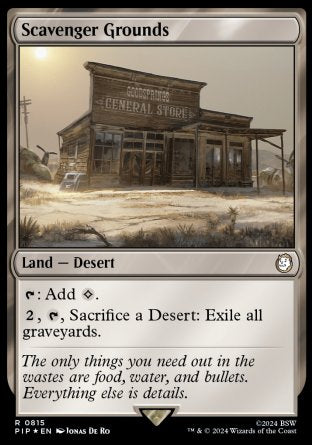 (815) Magic The Gathering Universes Beyond: Fallout: Extras Single: Scavenger Grounds (V.2)  Holo Rare