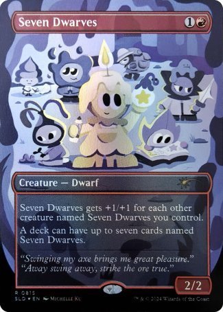 (815) Magic The Gathering Secret Lair Drop Series Single: Seven Dwarves (V.3) Holo Rare
