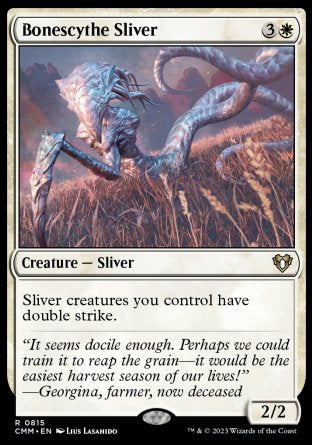 (815) Magic The Gathering Commander Masters: Extras Single: Bonescythe Sliver  Rare
