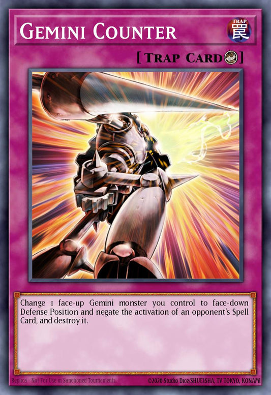 (075) YuGiOh TCG SOVR: Stardust Overdrive Single: Gemini Counter  Common