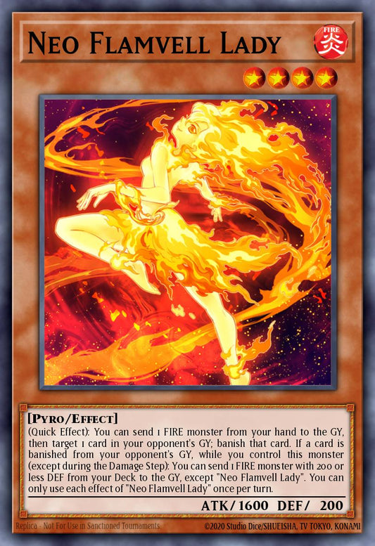 (056) YuGiOh TCG MP20: 2020 Tin of Lost Memories Mega Pack Single: Neo Flamvell Lady  Common