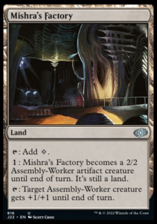 (816) Magic The Gathering Jumpstart 2022 Single: Mishra's Factory  Uncommon