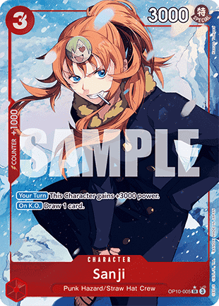 (005) One Piece TCG OP10: Royal Blood Single: Sanji (OP10-005) (V.2)  Alternate Art