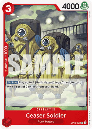 (007) One Piece TCG OP10: Royal Blood Single: Ceaser Soldier (OP10-007)  Uncommon
