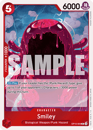 (009) One Piece TCG OP10: Royal Blood Single: Smiley (OP10-009)  Rare