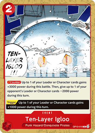 (018) One Piece TCG OP10: Royal Blood Single: Ten-Layer Igloo (OP10-018)  Common