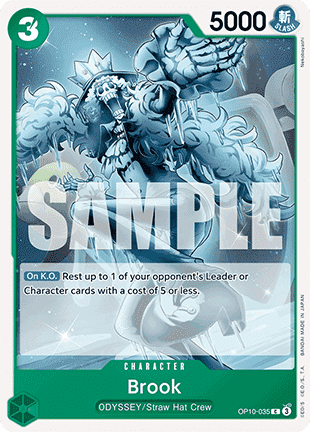 (035) One Piece TCG OP10: Royal Blood Single: Brook (OP10-035)  Common